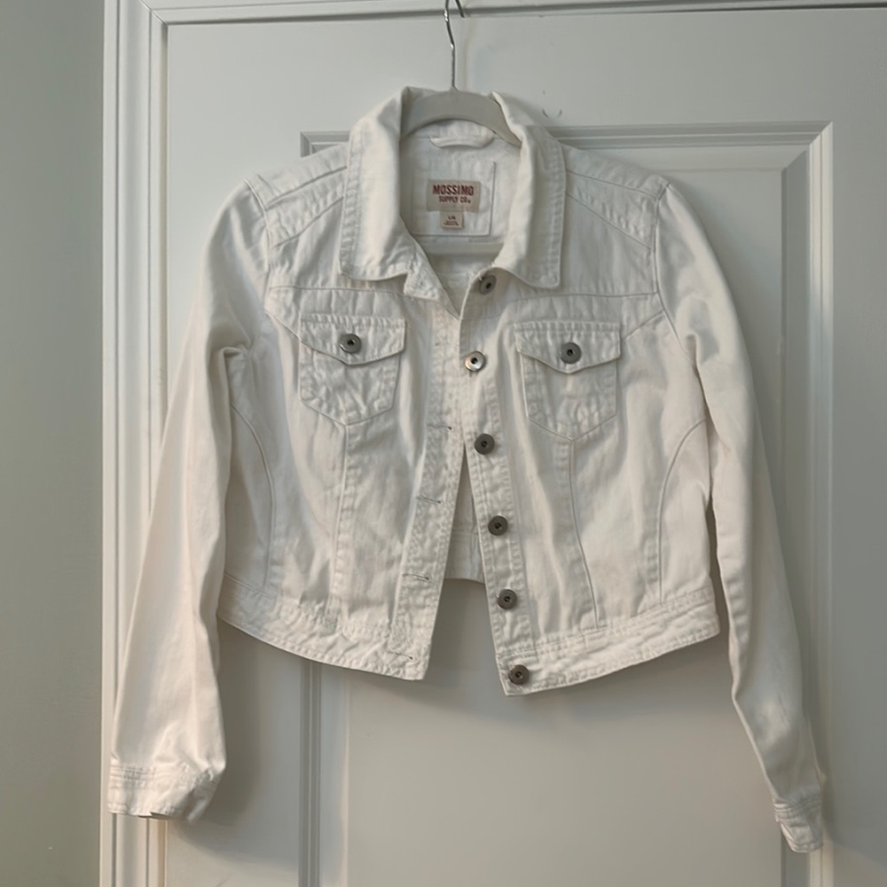 Mossimo Supply Co. White Denim Jacket